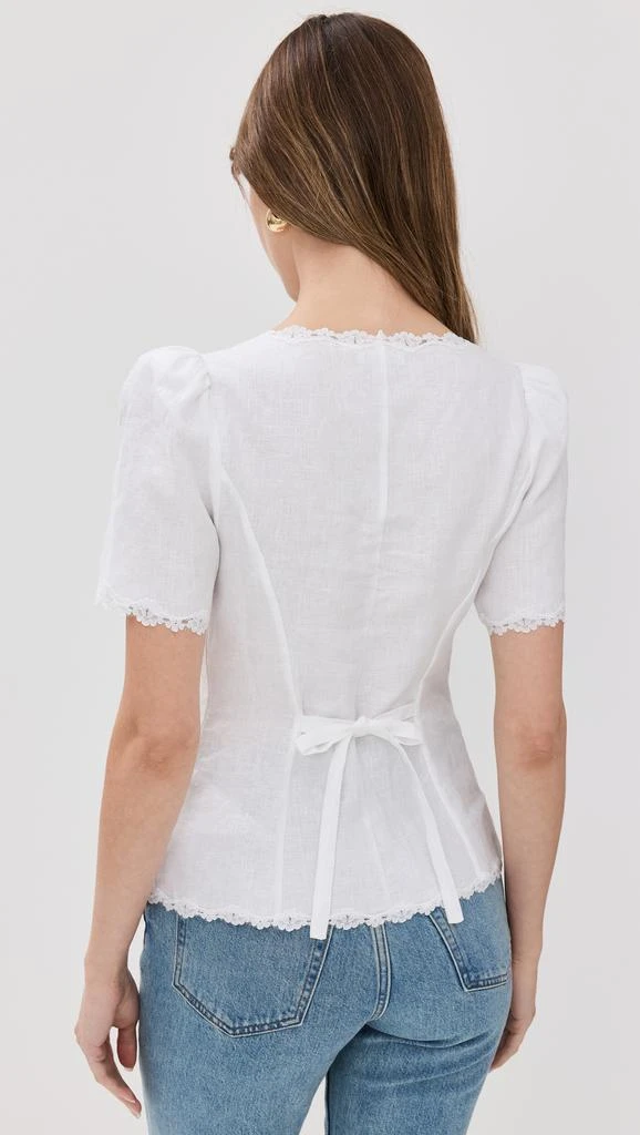 Reformation Anabella Linen Top 2