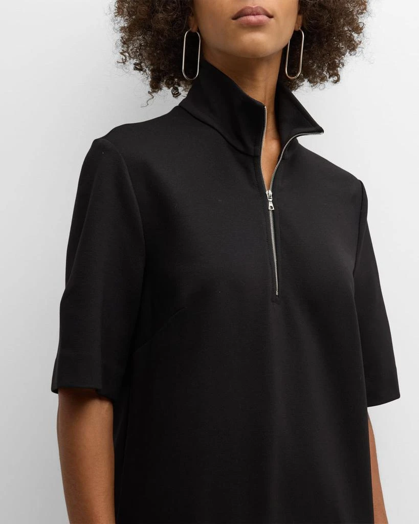 ROSETTA GETTY Quarter-Zip Mini Shift Dress 7