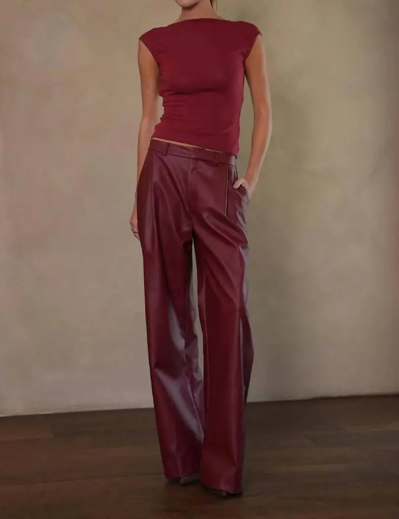 parentezi Parentezi - Milo Faux Leather Pant