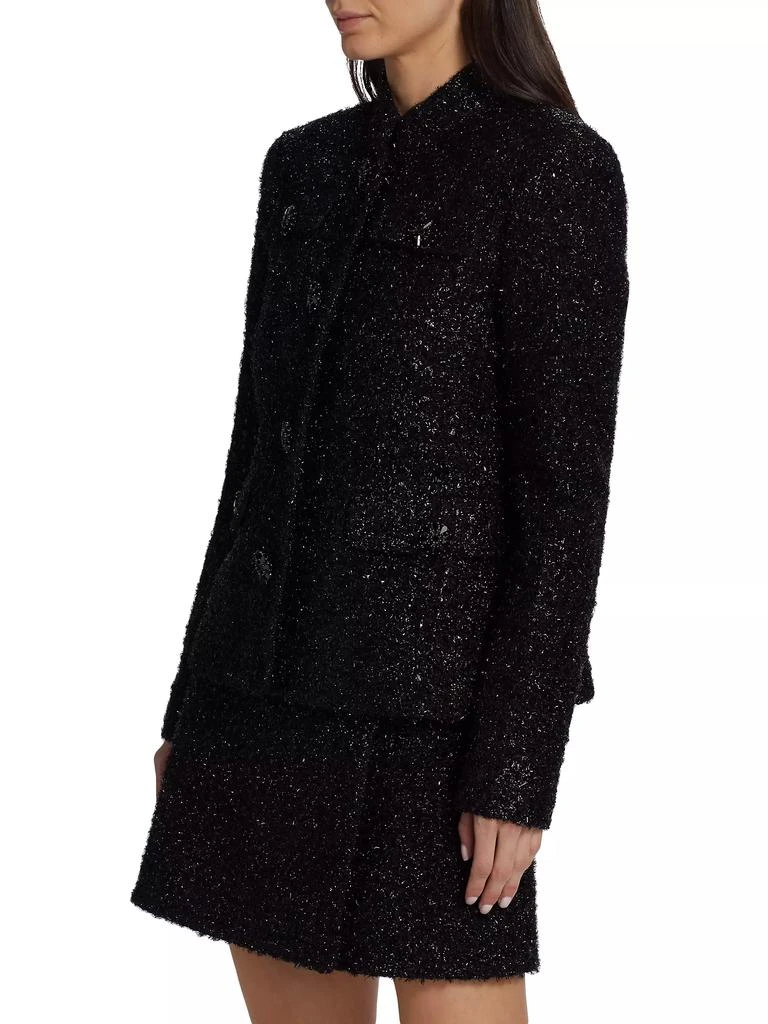 Adam Lippes Mayfair Metallic Tweed Jacket 4