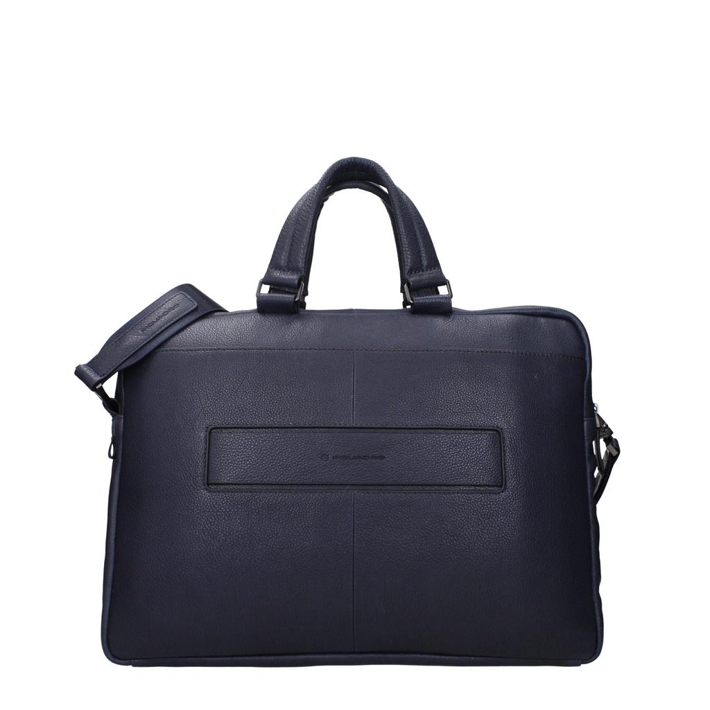 PIQUADRO Piquadro Blue Leather Business And Laptop Bags
