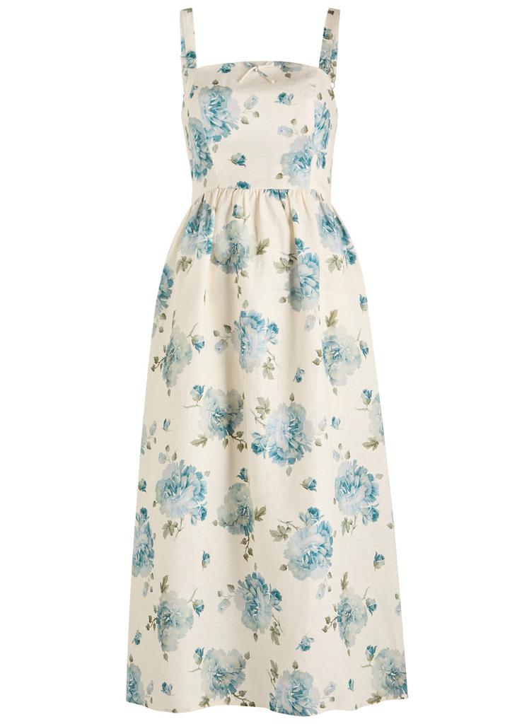 Faithfull the Brand Vera floral-print linen midi dress