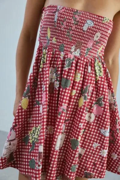 BDG BDG Juliana Smocked Strapless Mini Dress 4
