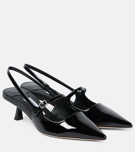 Jimmy Choo Didi 45 patent leather slingback pumps 1
