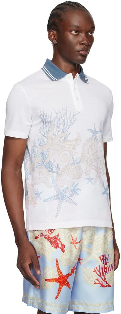 Versace White Barocco Sea Polo 2