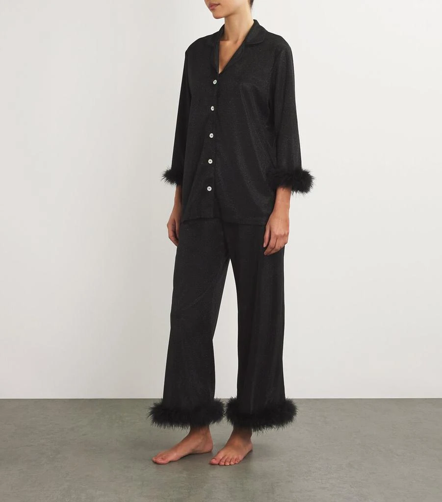 GILDA & PEARL Feather-Trim Sparkling Starlet Pyjama Set 2
