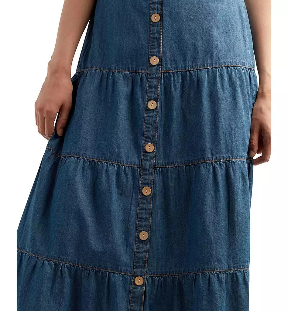 BCX Juniors' Denim Tiered Maxi Skirt 3