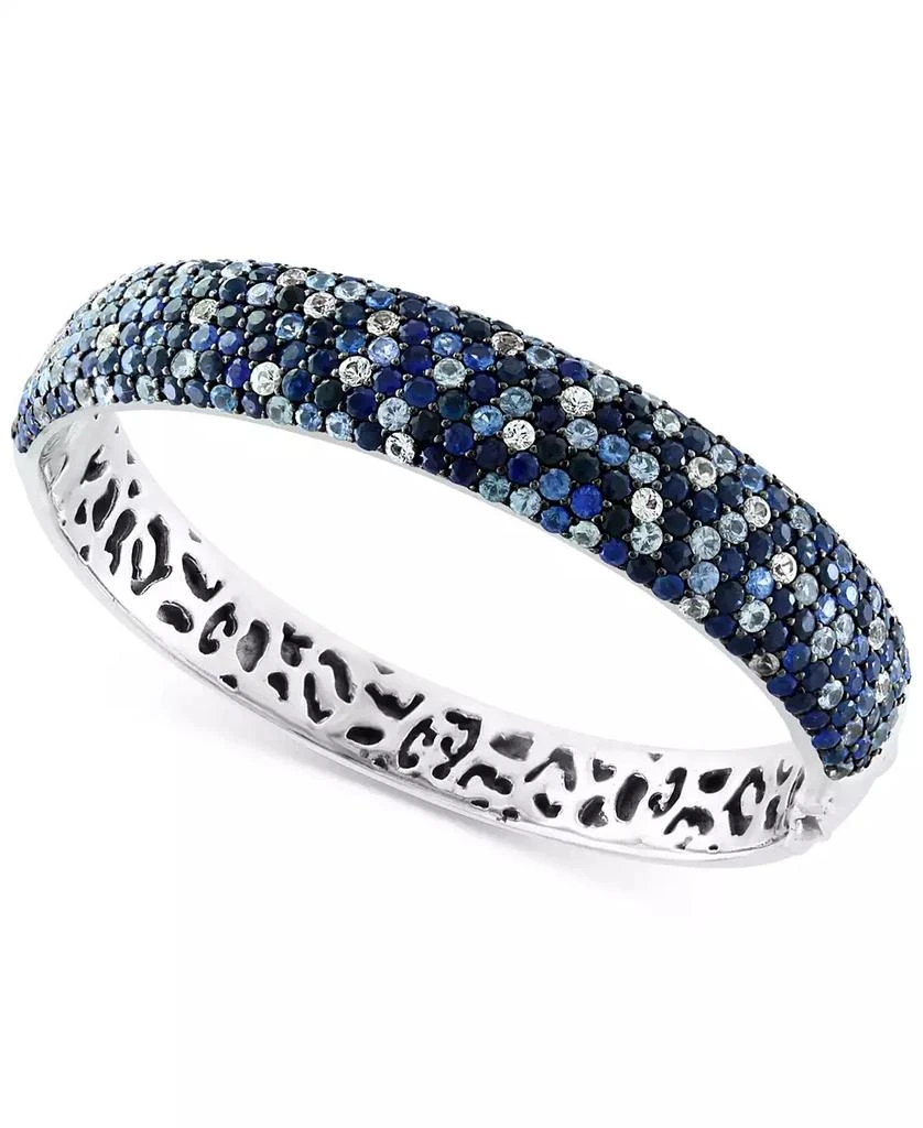 Effy EFFY® Multi-Sapphire Ombré Bangle Bracelet (13-1/3 ct. t.w.) in Sterling Silver