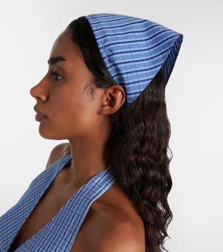 Faithfull Lucia checked cotton scarf 5