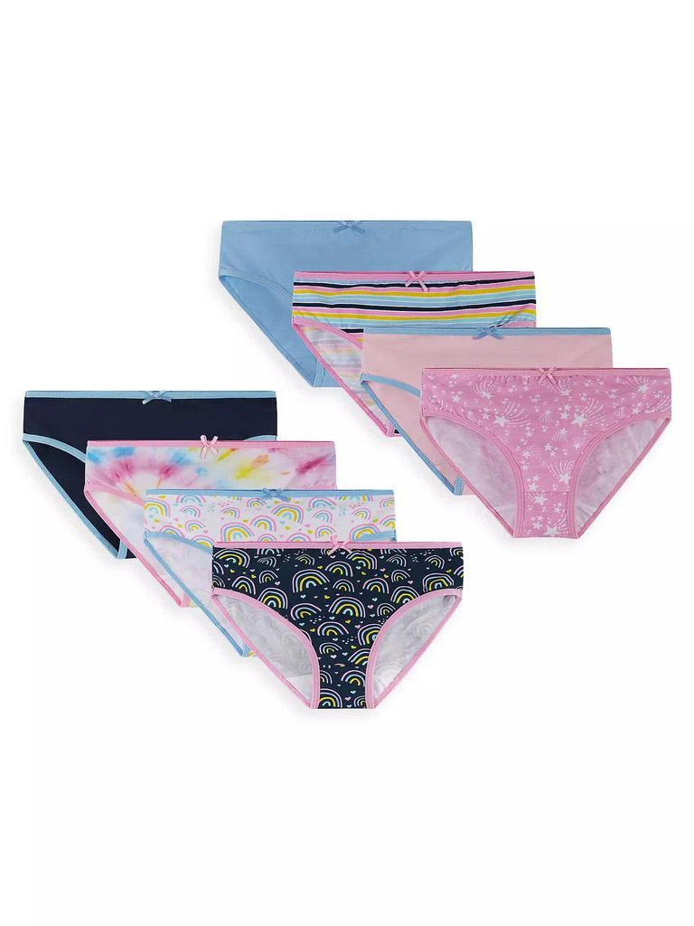 Andy & Evan Little Girl's & Girl's 8-Piece Multicolored Bikini Underwear Set 1