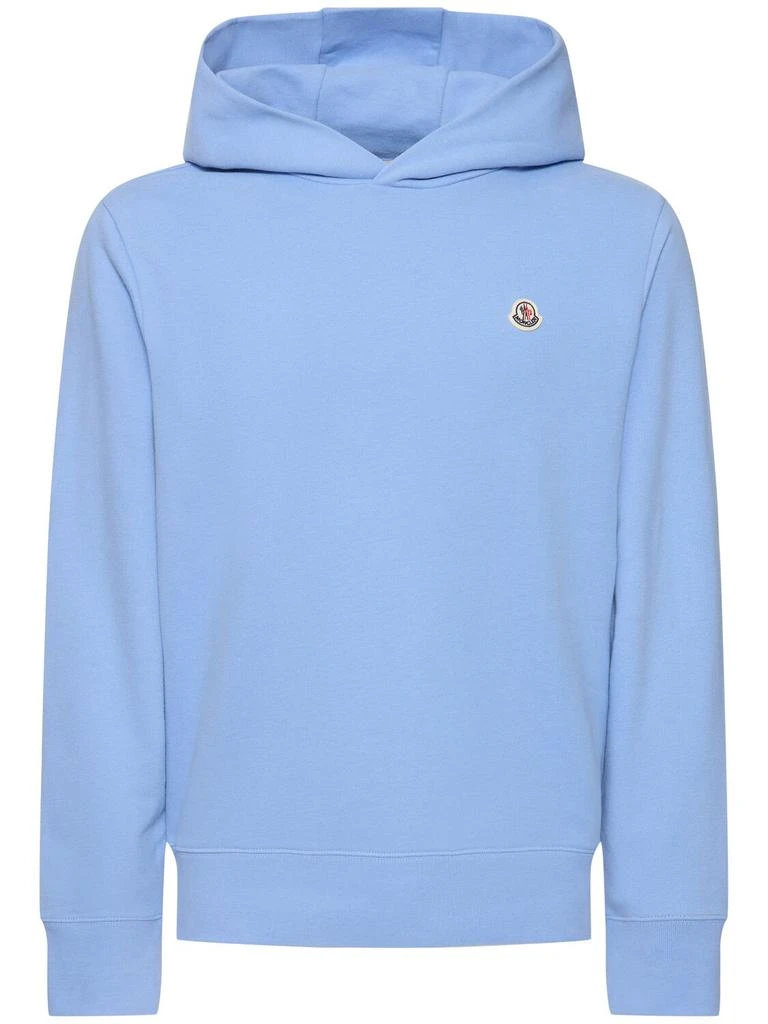 Moncler Logo Patch Cotton Hoodie 1
