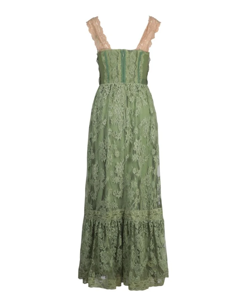 chinese dress ladies Gucci Lace-Trimmed Lingerie Dress