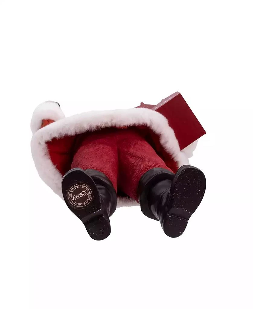 Kurt Adler 10.5-Inch Coca-Cola Santa Holding Two Six Packs Table Piece 6