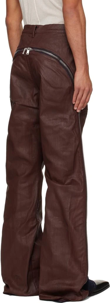 Rick Owens Burgundy Concordians Bolan Banana Jeans 3