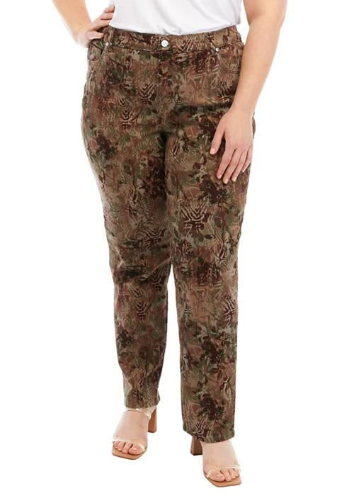 Gloria Vanderbilt Vanderbilt Plus Size Amanda Classic Printed Jeans 1
