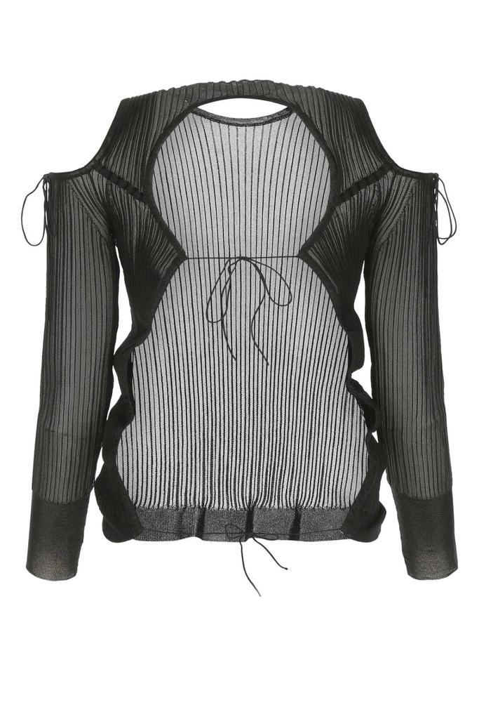 Cecilie Bahnsen Black Mesh Felicia Top