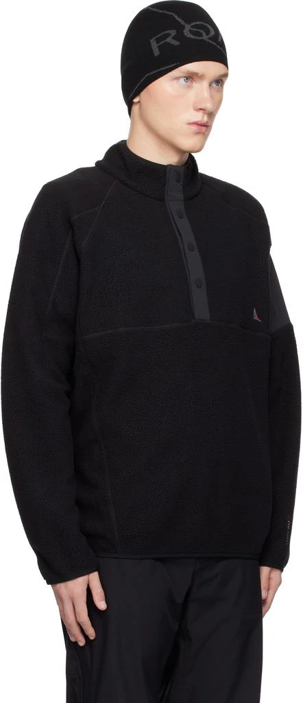 ROA Black Polartec Fleece Button Up Jacket 2