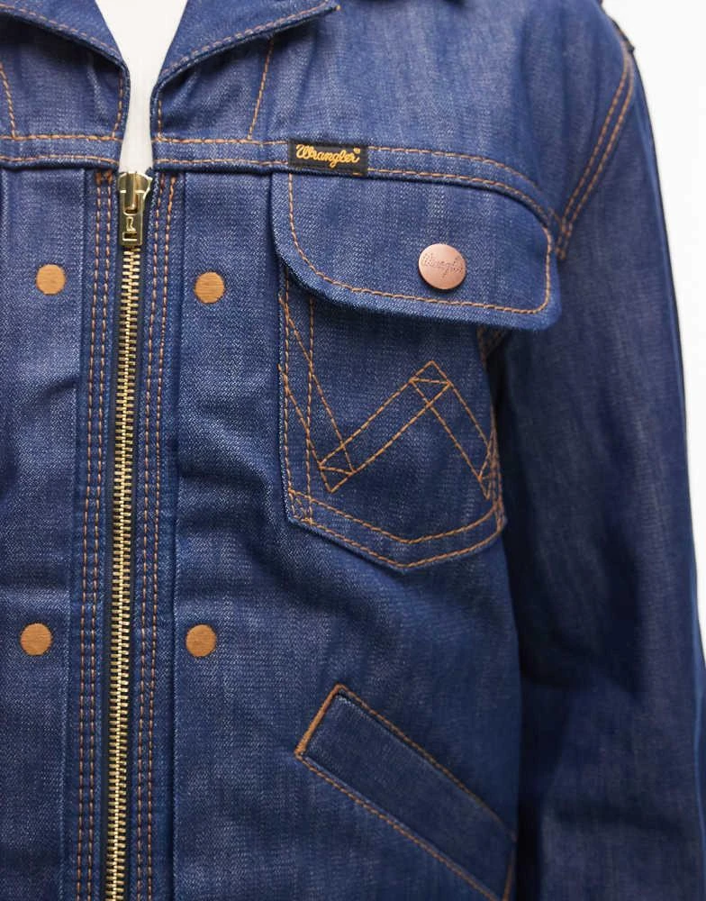 Wrangler Wrangler jacket in raw denim 5