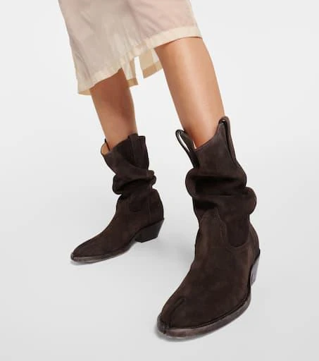MAISON MARGIELA Tabi suede cowboy boots 4