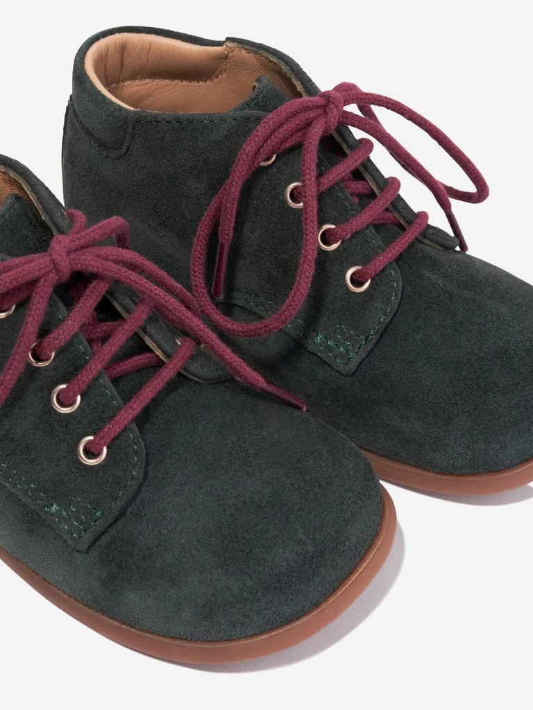 Pom D'Api Pom D'Api Baby Suede Nioupi Derby Boots in Green 3