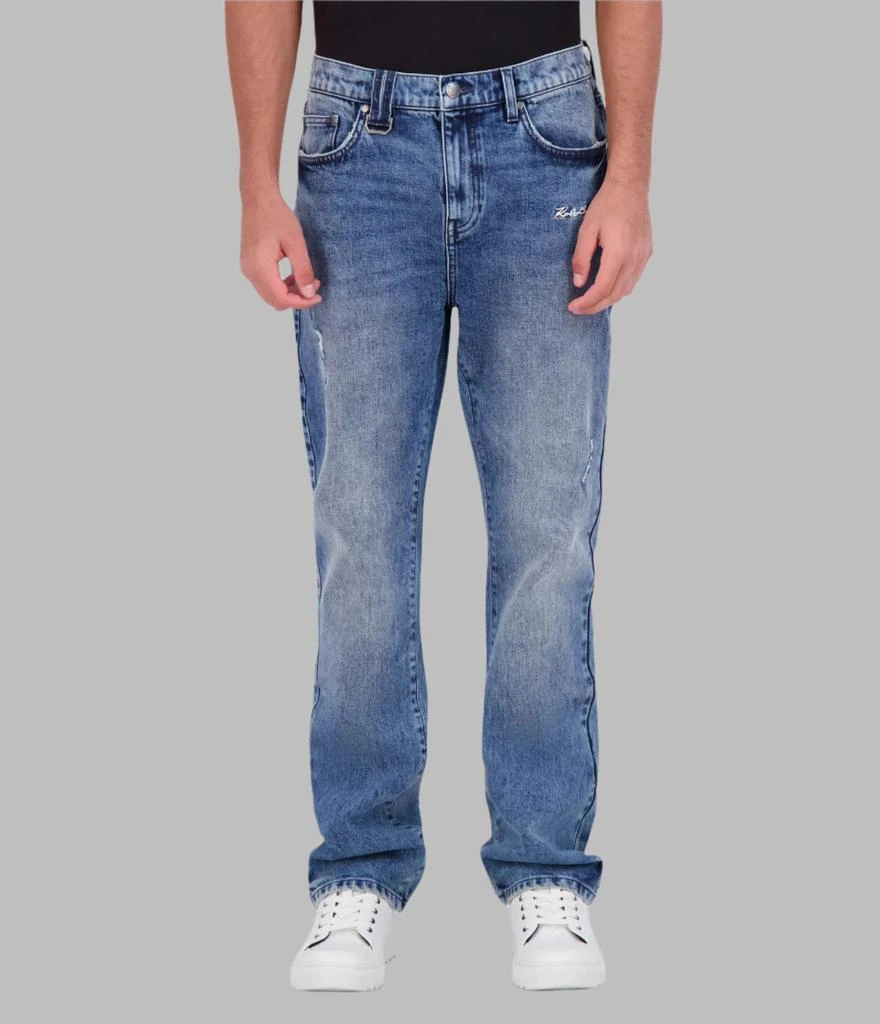 Karl Lagerfeld Paris 5 POCKET DENIM PANT WITH SIGNATURE LOGO 1