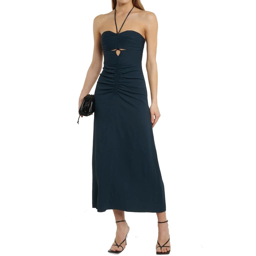 Self Portrait Self-Portrait Cut-Out Ruched Maxi Dress 2