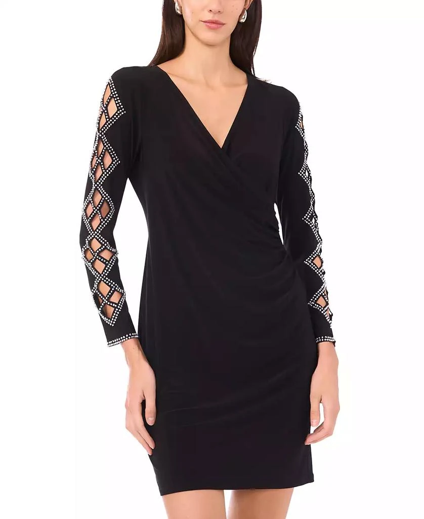 black msk dresses Louisa Long Sleeve Slinky Maxi Dress / Black | MESHKI