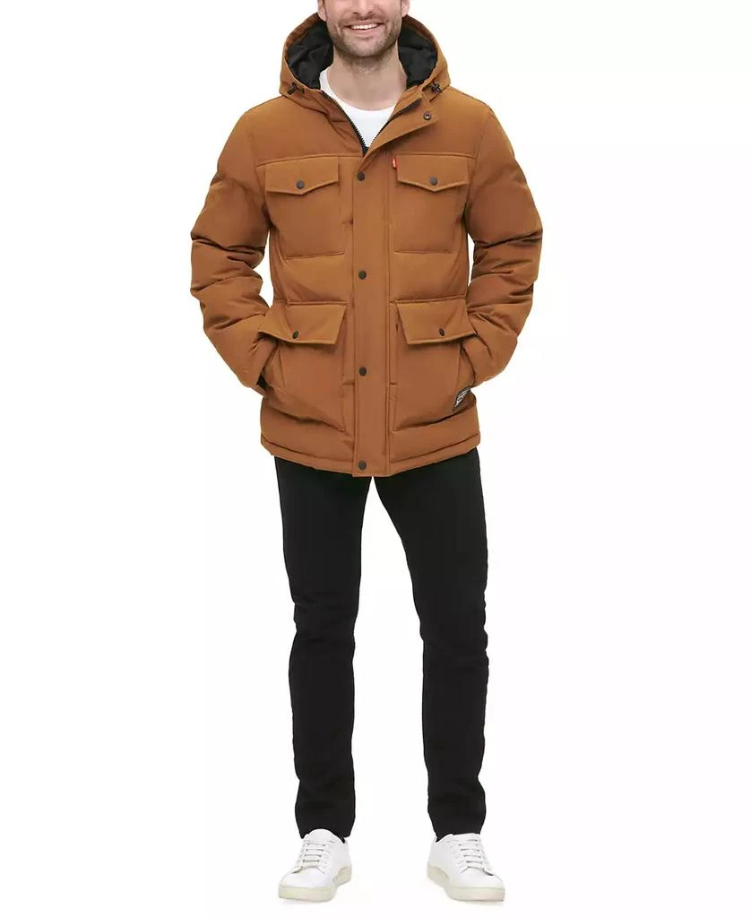 Levi's Levi’s® Men's Quilted Four Pocket Parka Hoody Jacket 5