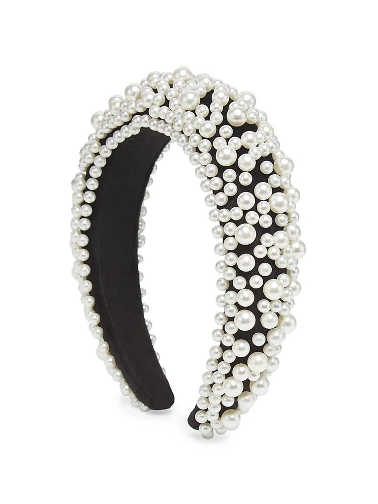 Bari Lynn Pearl Beaded Headband 2