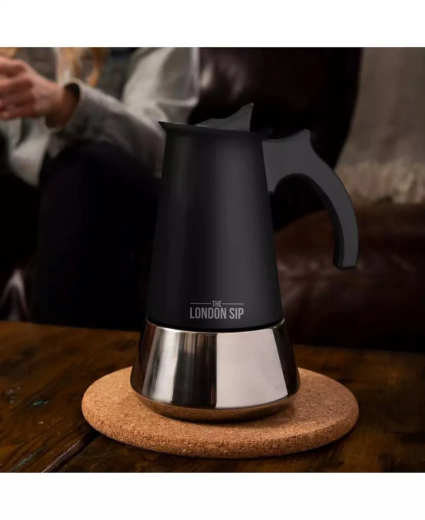 London Sip Stainless Steel Espresso Maker 10-Cup 3