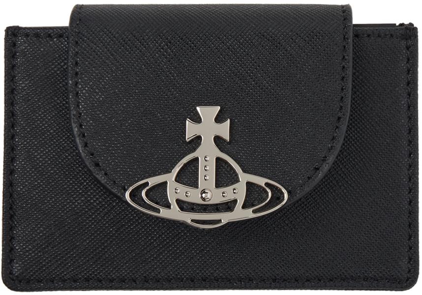 Vivienne Westwood Black Flap Card Holder