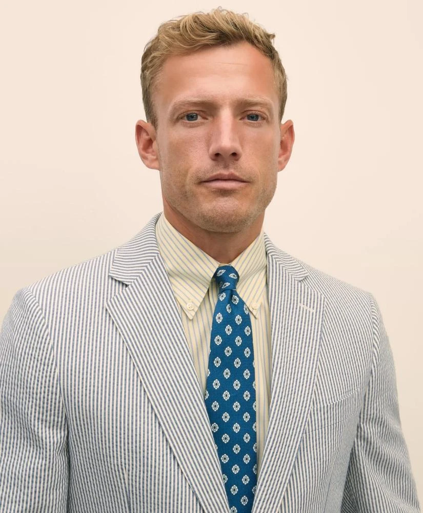 Brooks Brothers Classic Fit Cotton Seersucker 1818 Suit 4