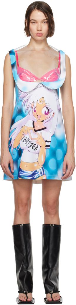 Ashley Williams Multicolor Manga Melody Minidress