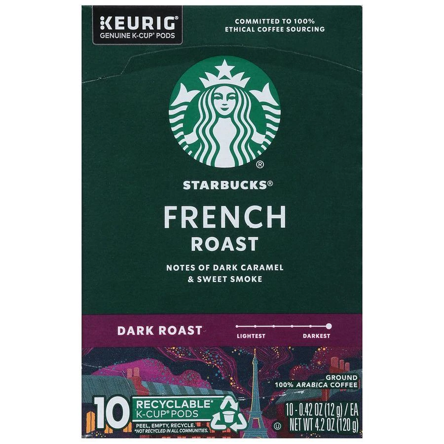 Starbucks K-Cup Coffee Pods¿Dark Roast Coffee¿French Roast¿100% Arabica French Roast 1