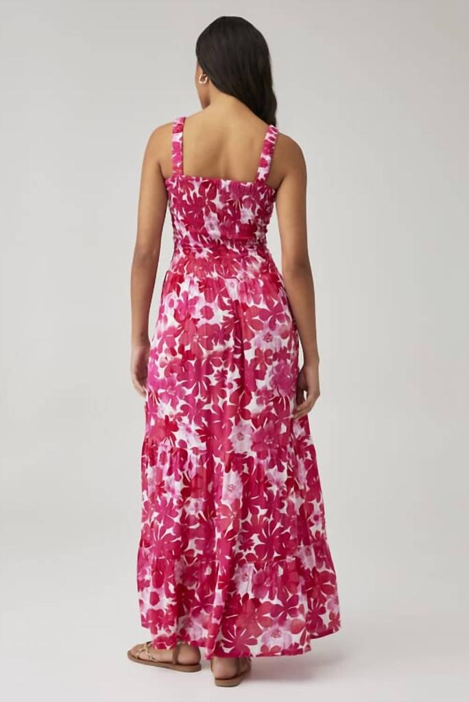 Tiare Hawaii Nirvana Maxi Dress In Fiji Flowers Pink