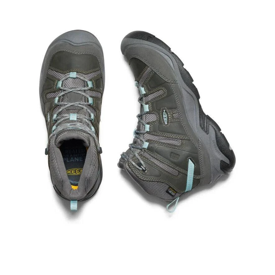 Keen Circadia 1026763 Boots Women's 9.5 Gray Waterproof Outdoor Hiking RHS2981 3