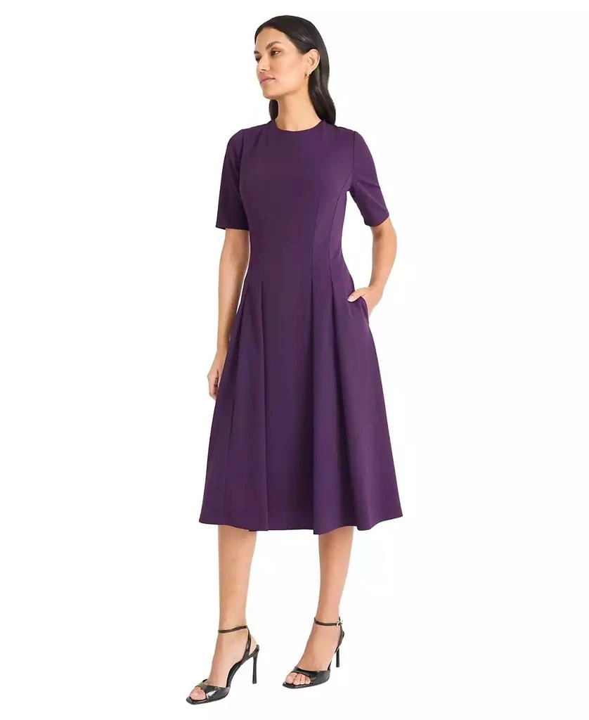 Maggy London Women's Short-Sleeve Midi Dress 1