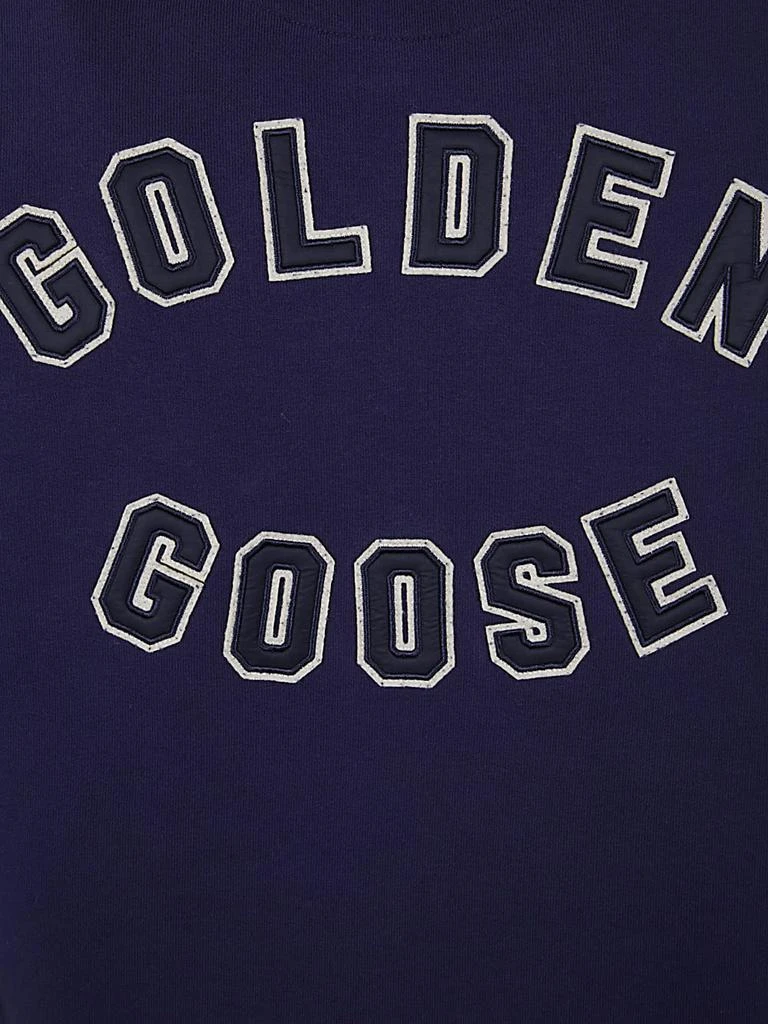 Golden Goose Journey M`s Hoodie Swatshirt With Golden Patches And Bicolour Rib 3
