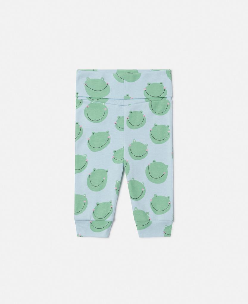 Stella McCartney Stella McCartney - Frog Print Leggings, Blue/Green, Size: 36m