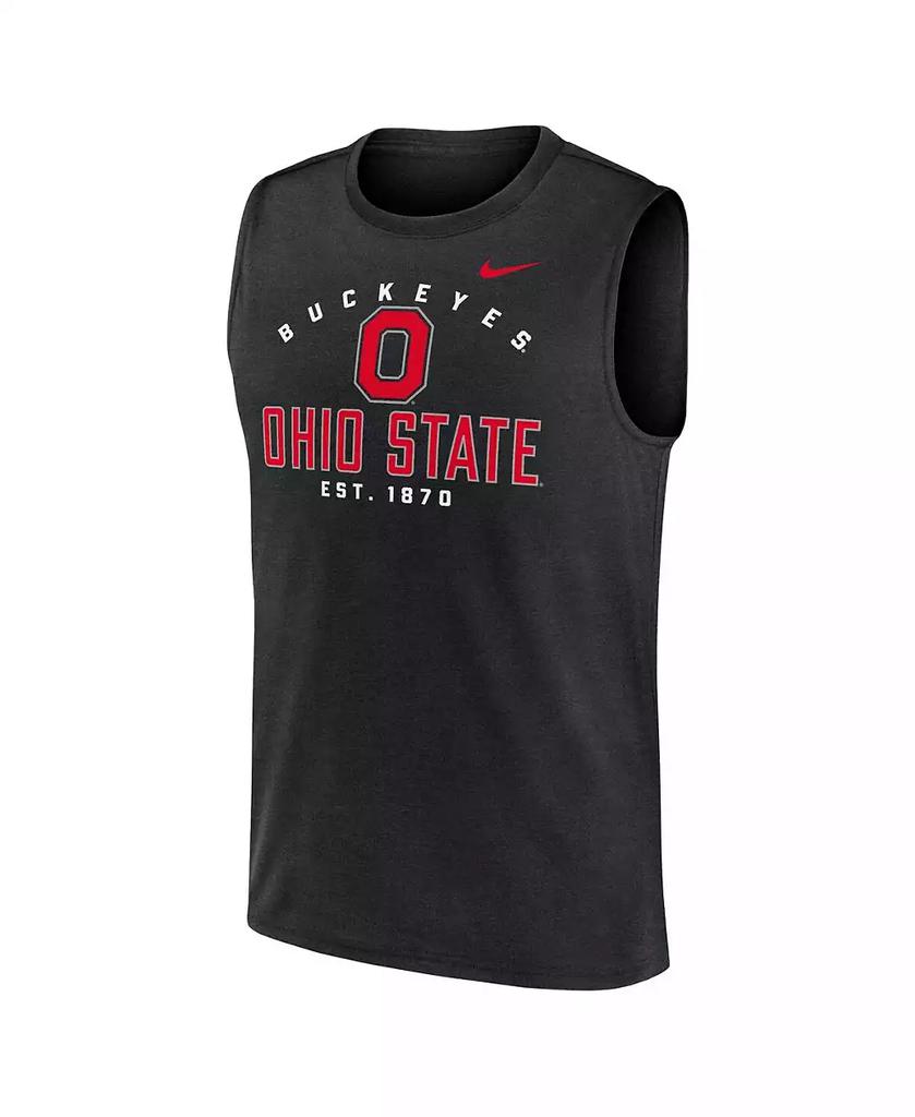 NIKE Men's Black Ohio State Buckeyes Primetime Legend Lock Up Performance Muscle Tank Top