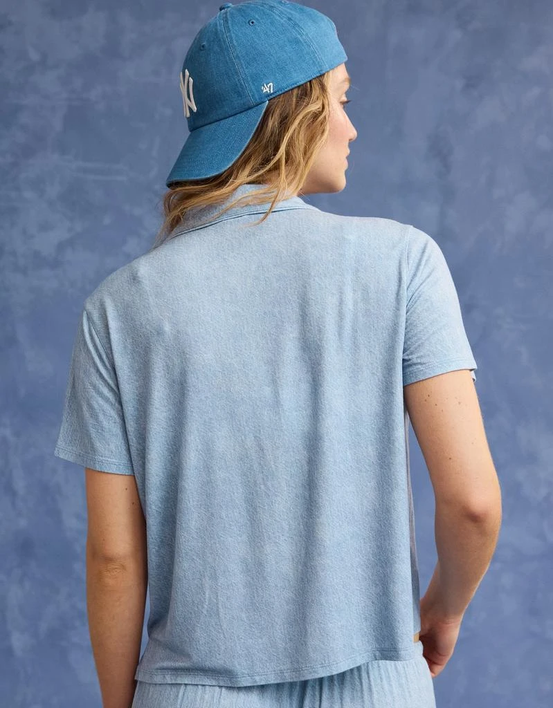 Aerie AE x Aerie Match Made In Denim Real Soft® Short Sleeve Shirt 2