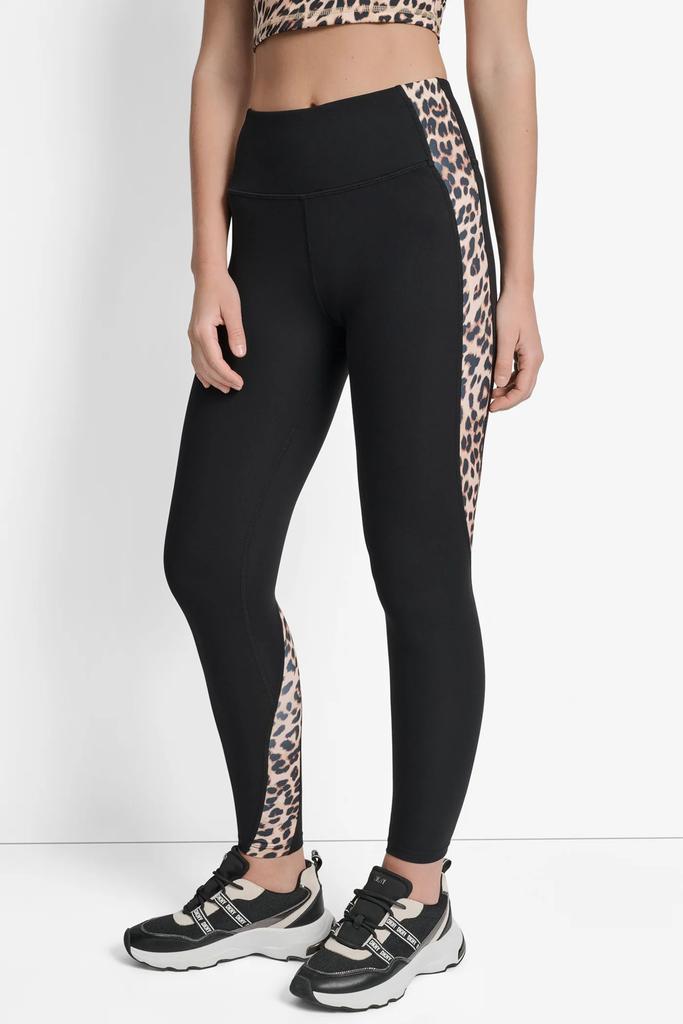 DKNY SUPER HIGH WAIST FULL LENGTH PRINT BLOCK LEGGING