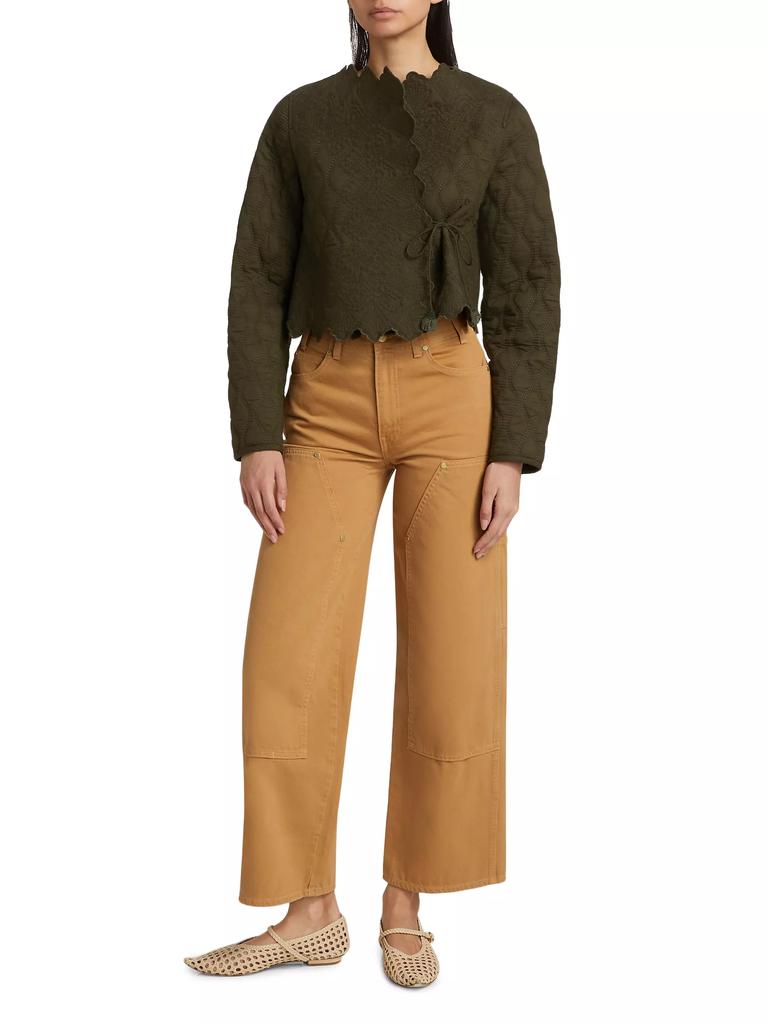 Ulla Johnson Zofia Cotton Quilted Crop Jacket