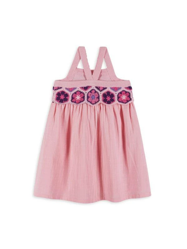 Andy & Evan Little Girl's Crochet Trim Dress 2