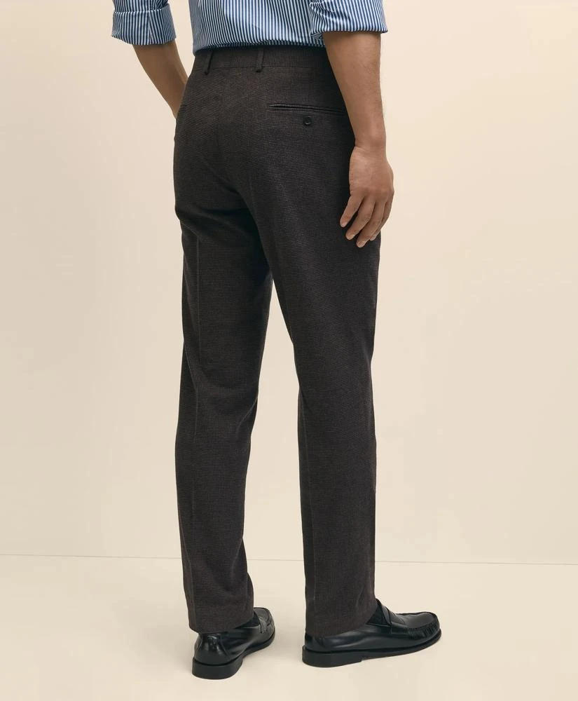 Brooks Brothers Slim Fit Mini-Houndstooth Suit Pants in Brushed-Cotton 3