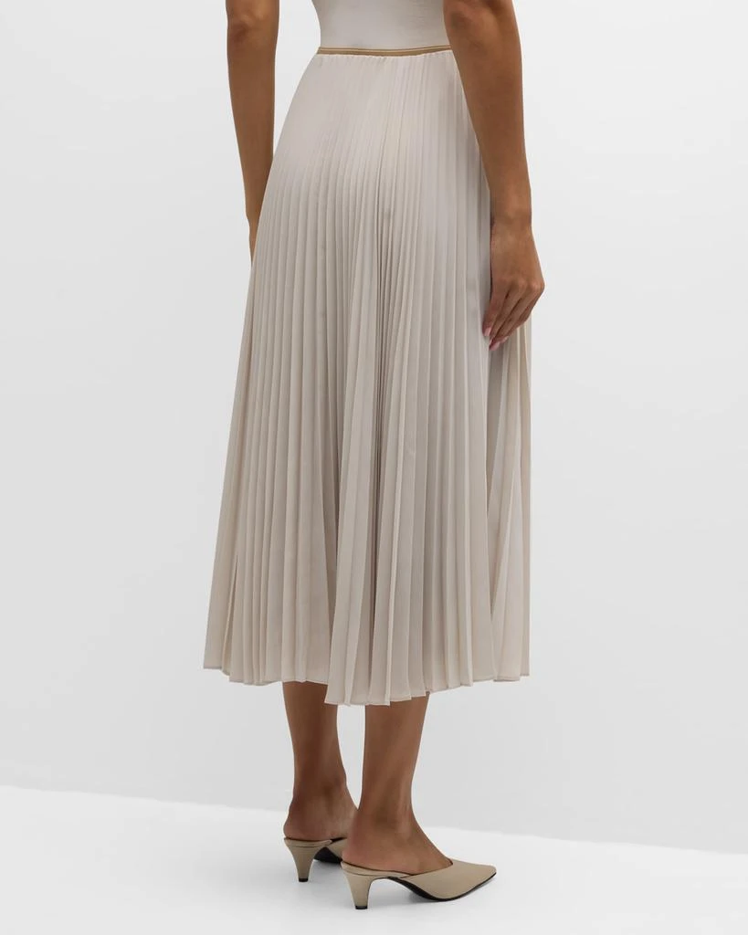 Vince Draped Pleated Midi Skirt 6