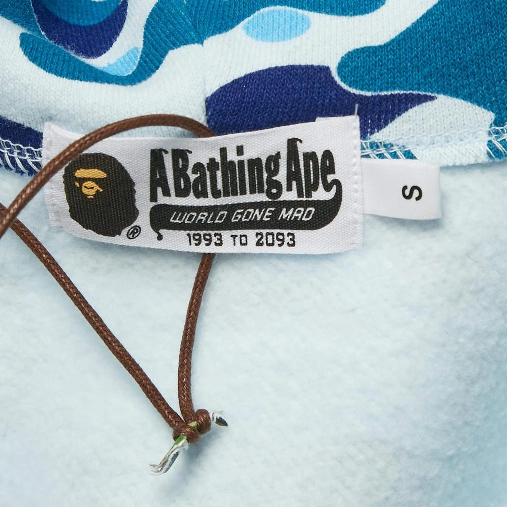 A Bathing Ape A Bathing Ape Blue Abc Camo Shark Print Full Zip Hoodie S 5