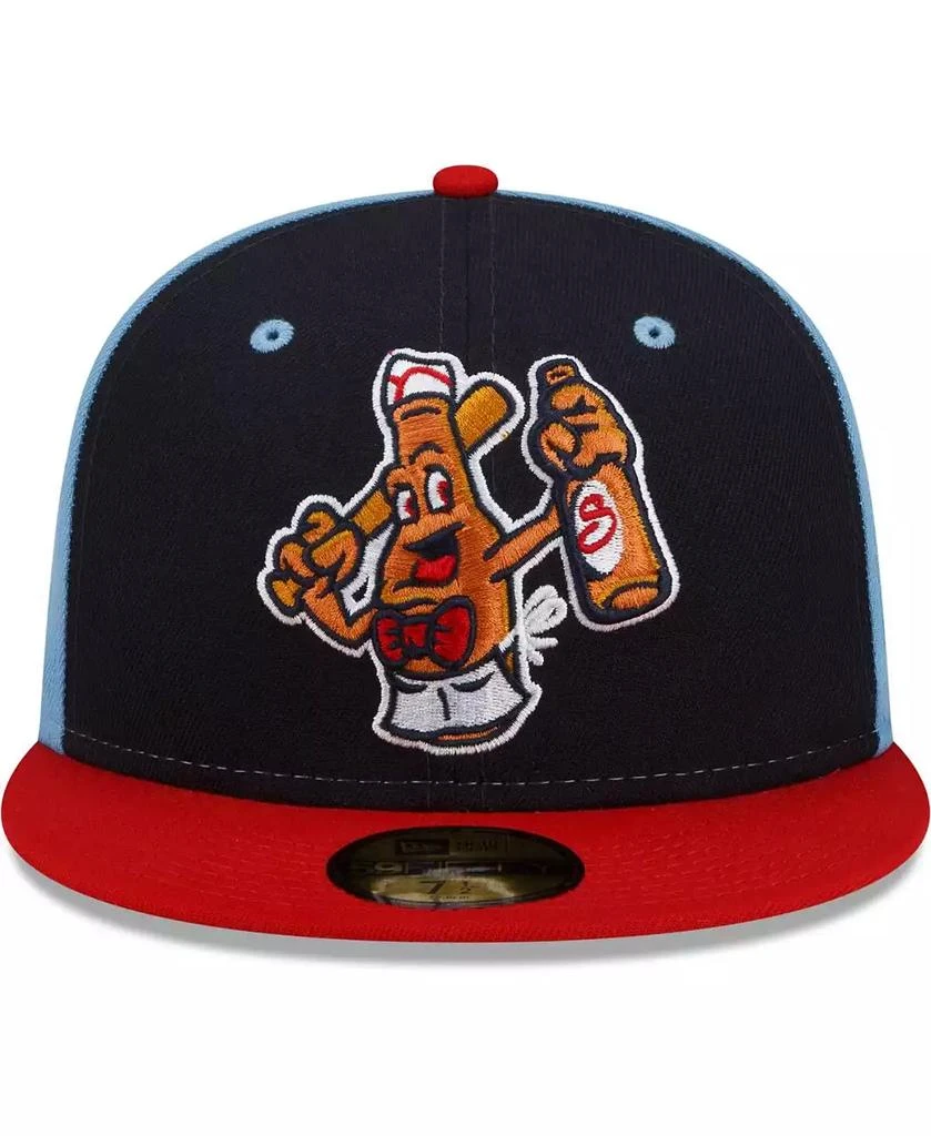 New Era Men's Navy/Red Salem Red Sox Theme Night 59FIFTY Fitted Hat 3