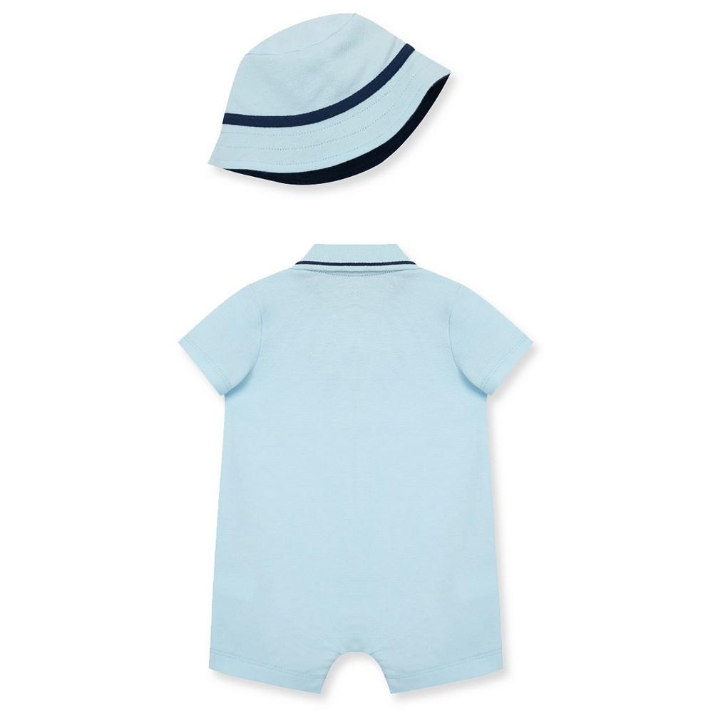 Little Me Baby Boys Sailboat Romper with Hat