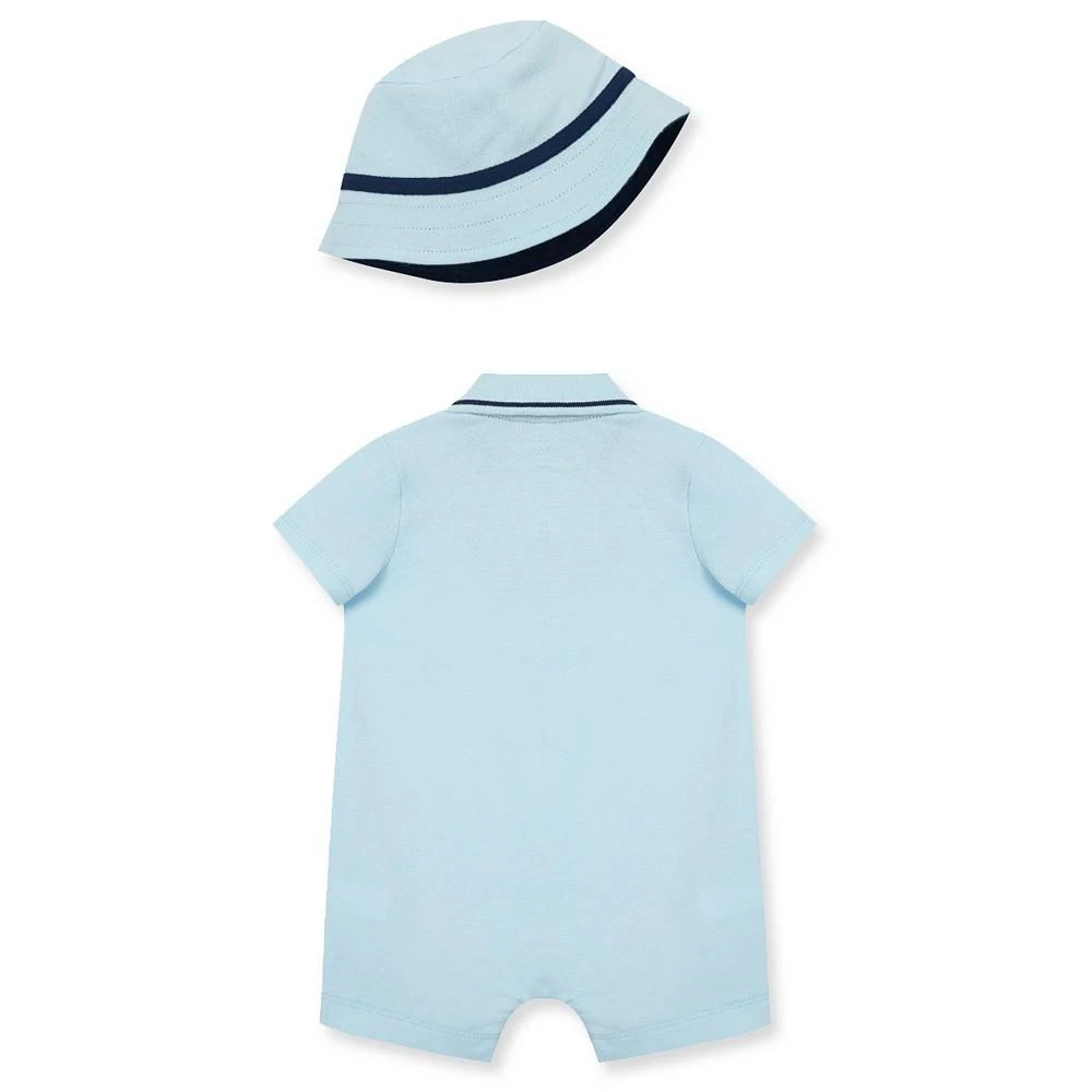 Little Me Baby Boys Sailboat Romper with Hat 2